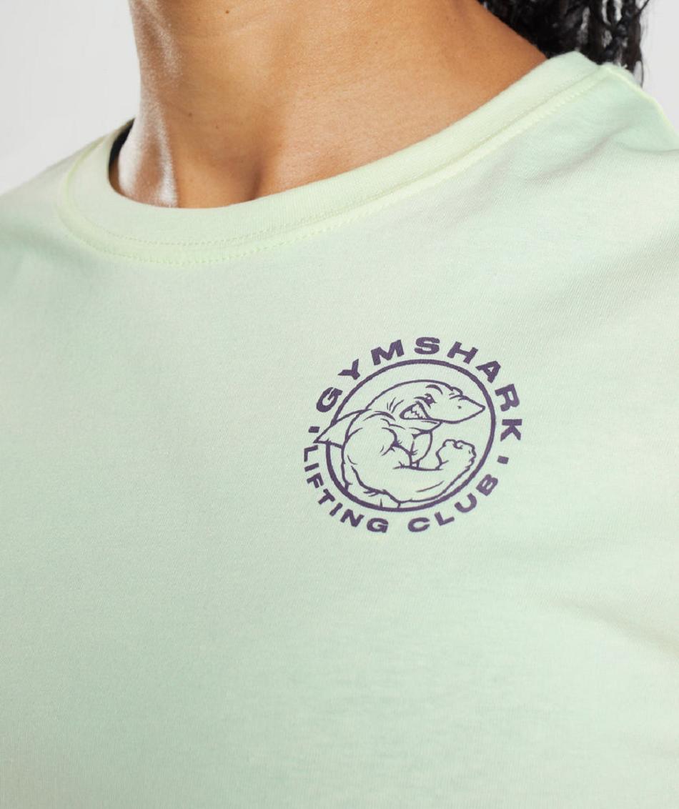 Corp Tops Gymshark Legacy Mujer Verde | CO 2458EBC